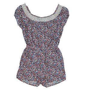 TORY BURCH Off the Shoulder Romper Sz Lg